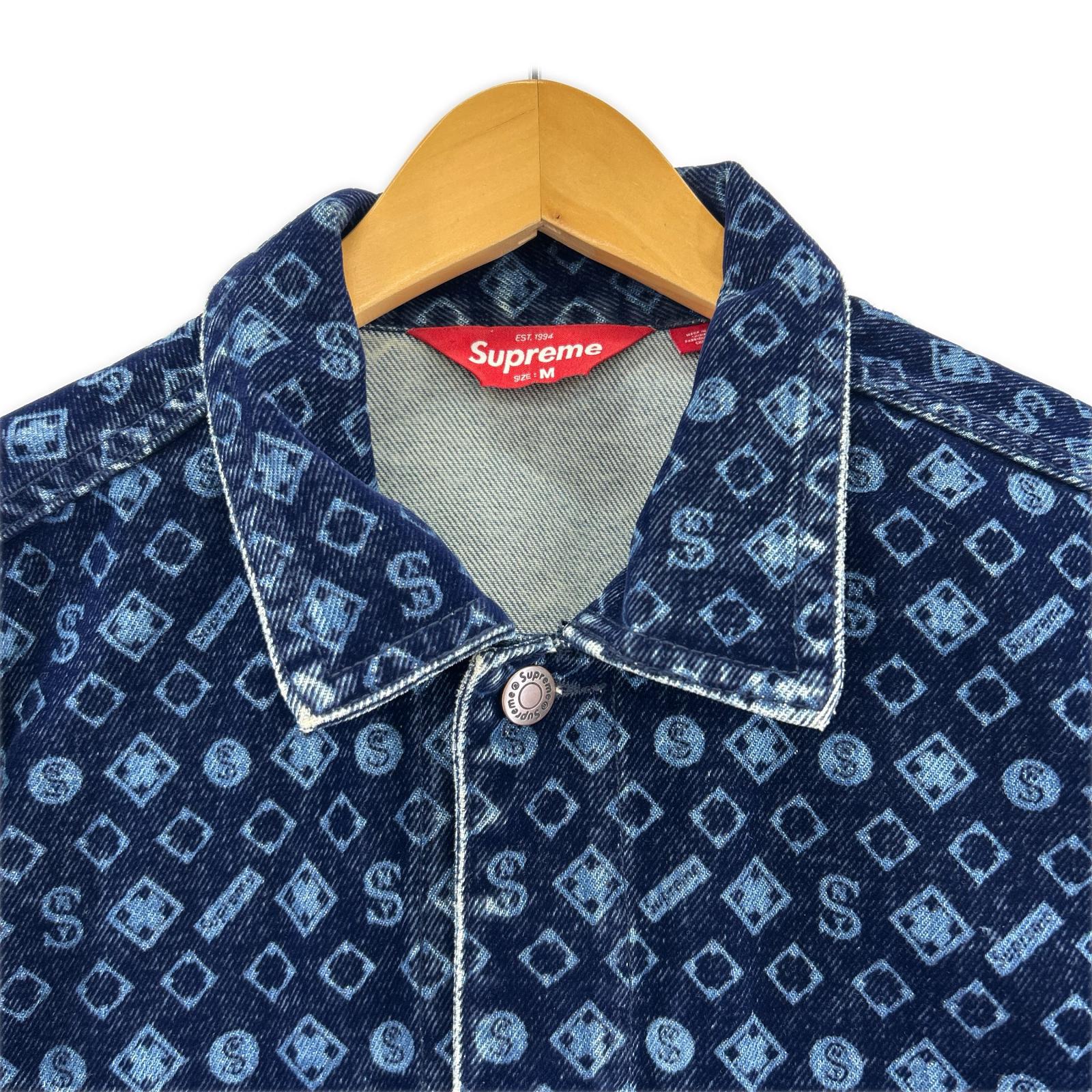 デニムジャケット 24AW FlockedDenim TruckerJacket ブルー（M) M ブルー