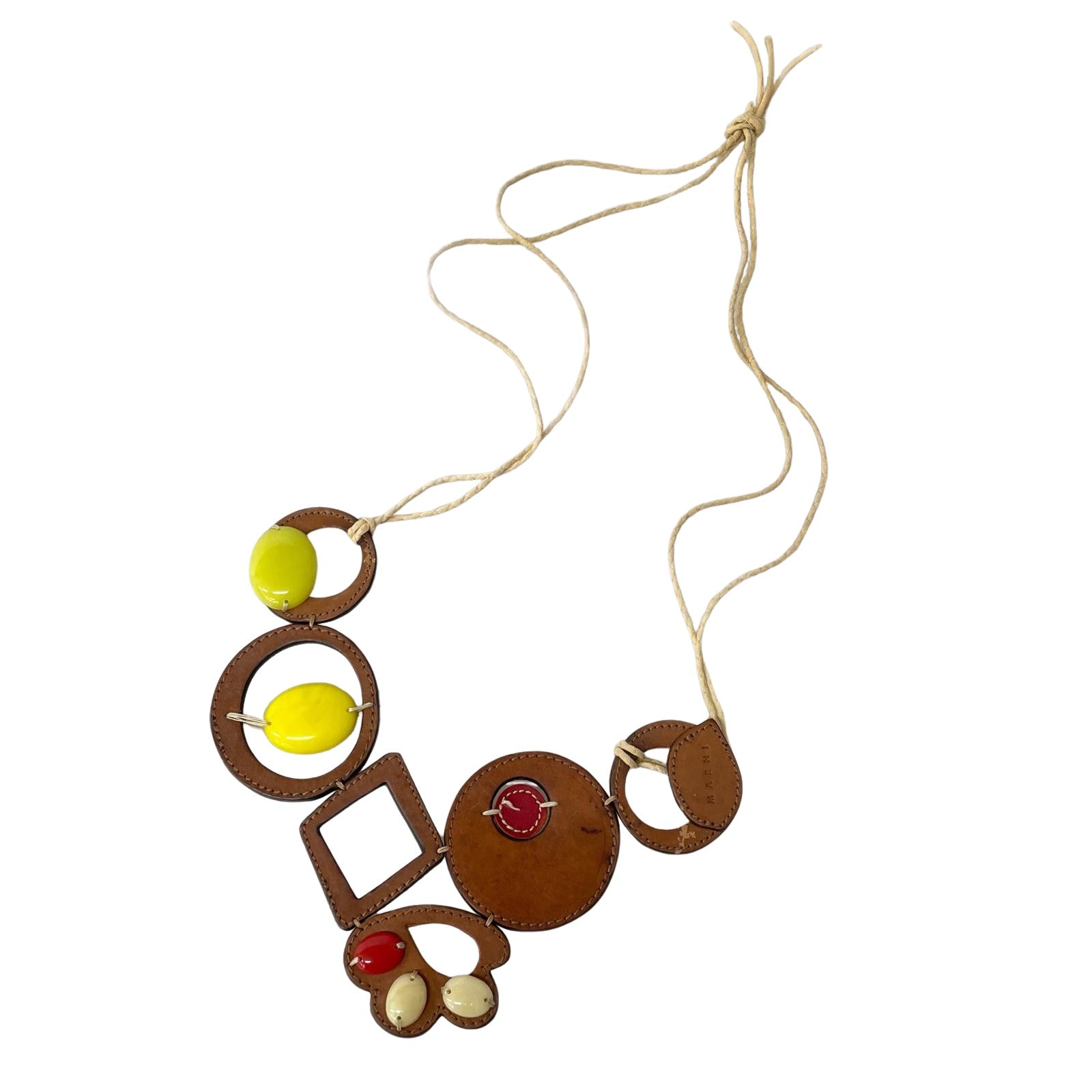 ネックレス MARNI COLLANA レザーネックレス