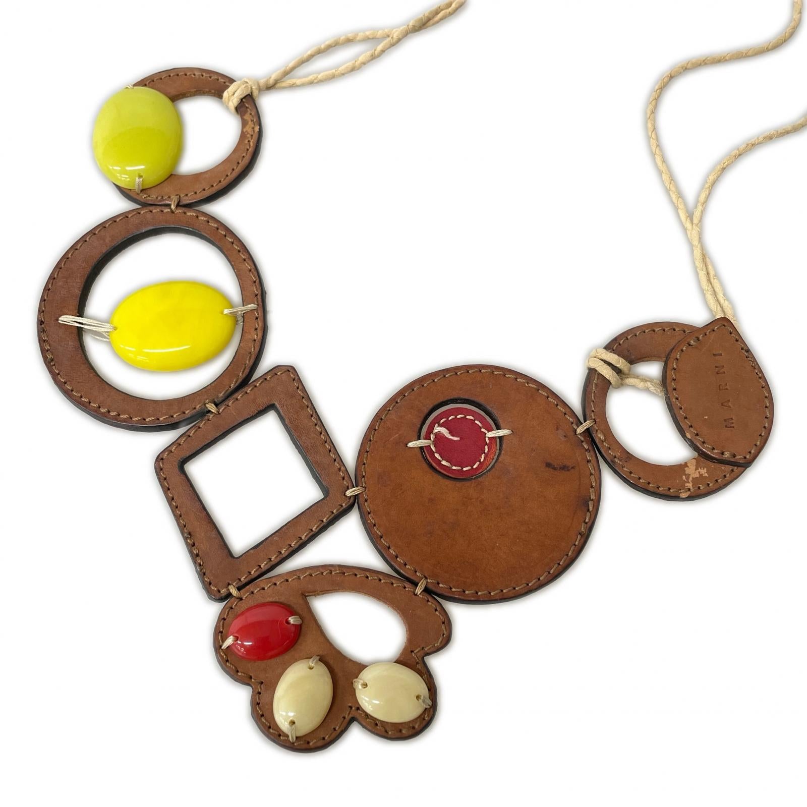 ネックレス MARNI COLLANA レザーネックレス