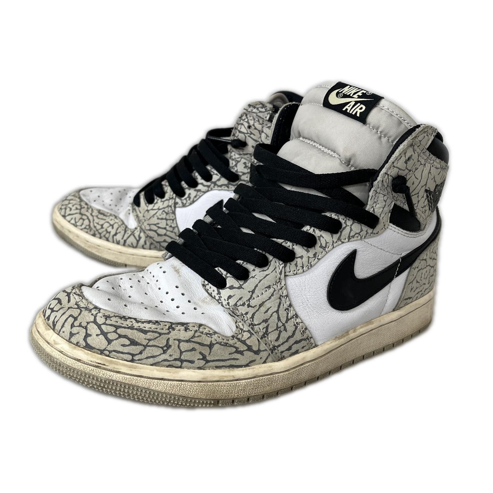 スニーカー Air Jordan 1 High OG White Cement/Safari 27cm (US9 UK8 1/2 EU44)