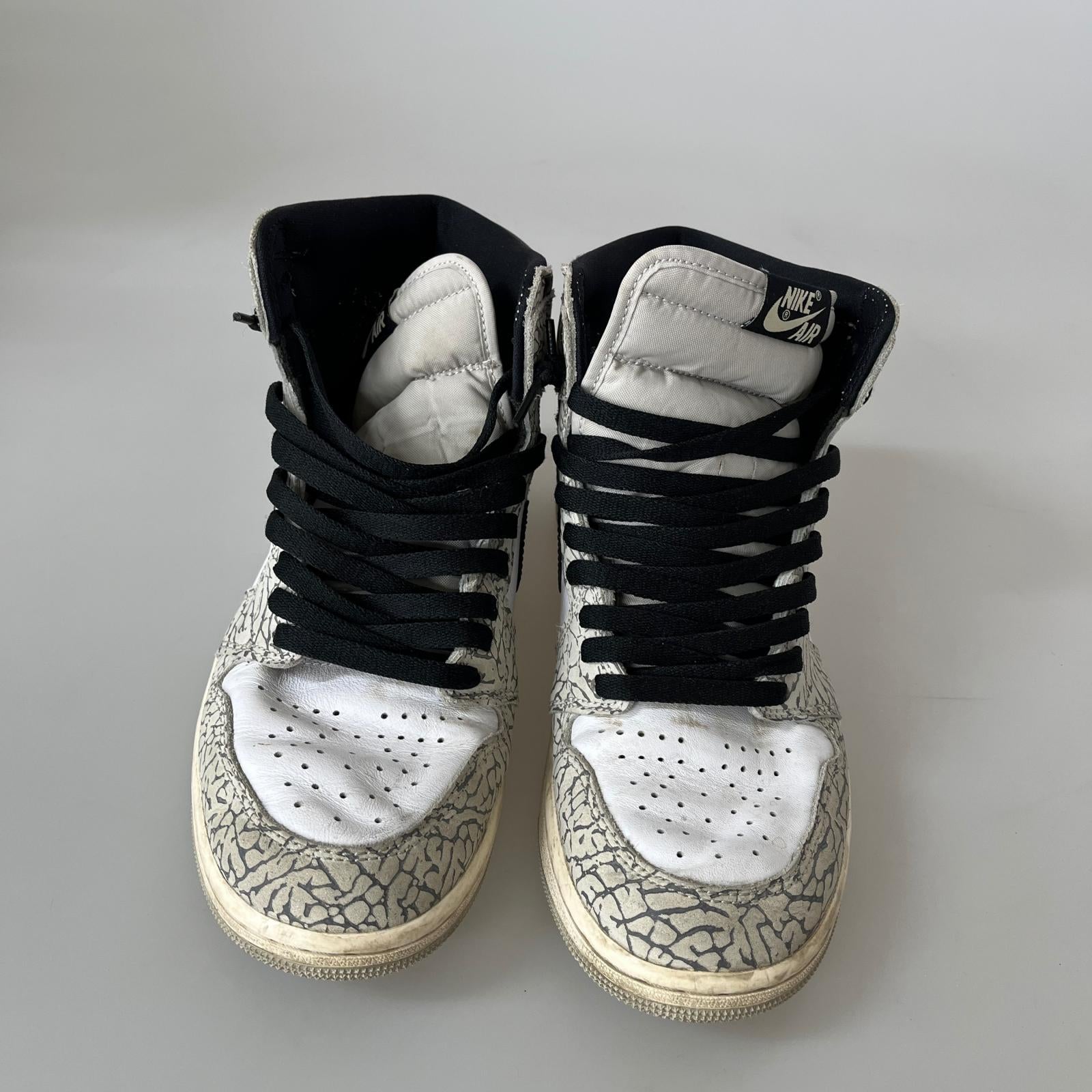 スニーカー Air Jordan 1 High OG White Cement/Safari 27cm (US9 UK8 1/2 EU44)