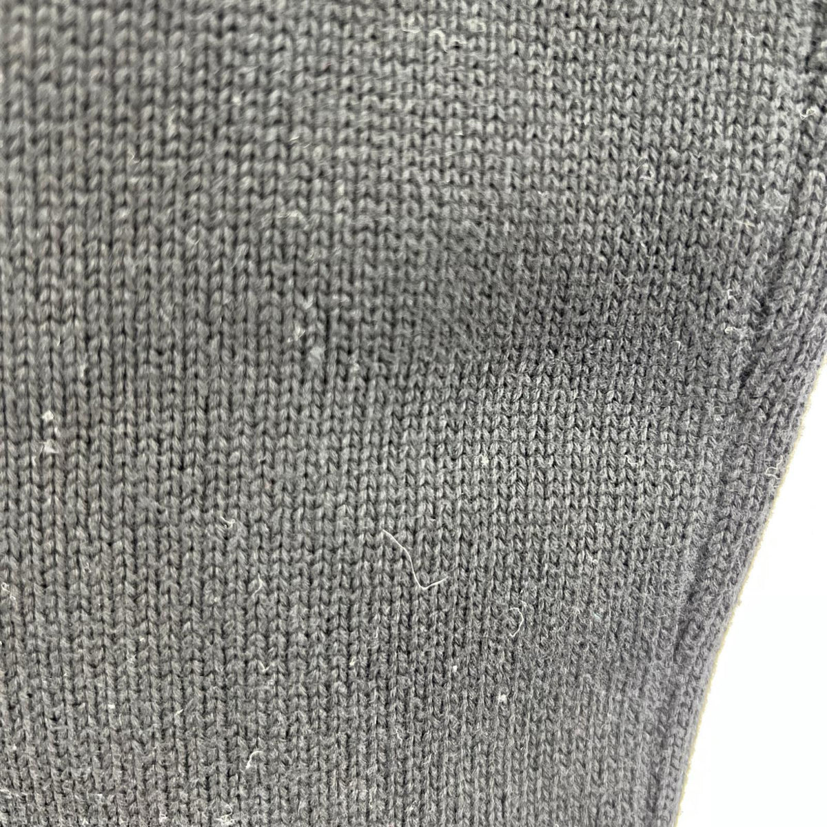 カーディガン ﾎﾞﾀﾝﾚｽ ｺｯﾄﾝﾆｯﾄ 黒 (L) L ブラック