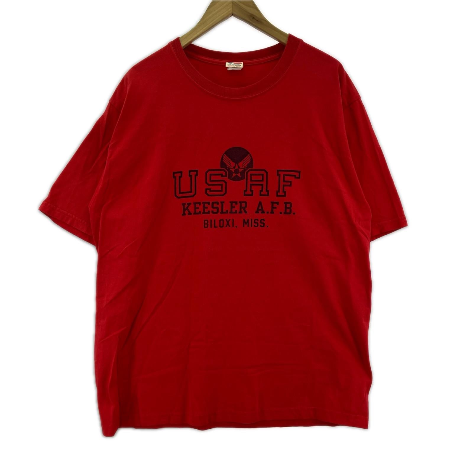 半袖Ｔシャツ USAF S/Sｶｯﾄｿｰ 赤 (XL) レッド