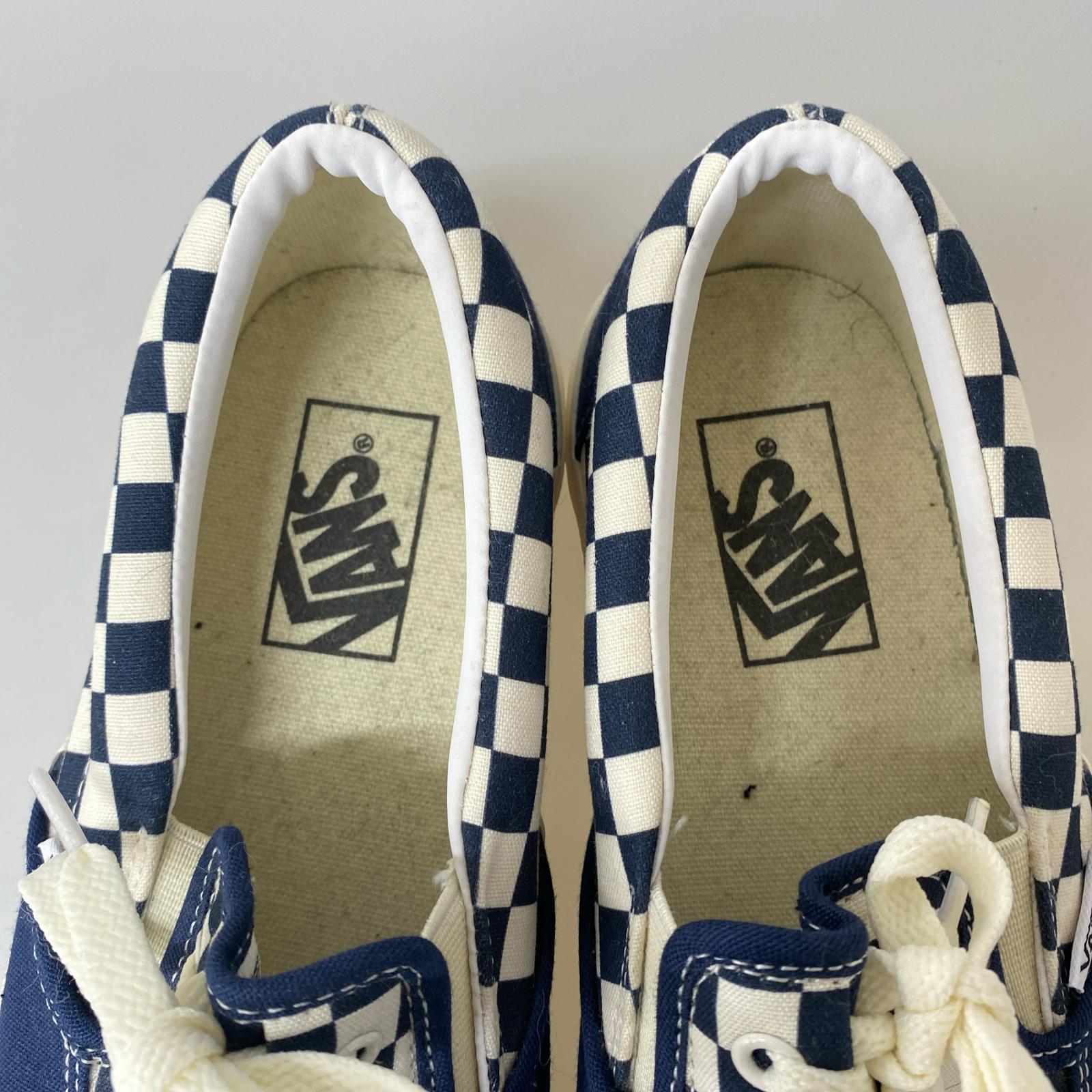 スニーカー SLIP-ON ERAP チェッカー 26.5cm NVY 26.5cm (US8 1/2 UK8 EU43)