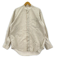長袖シャツ MIYAKE DESIGN STUDIO ノーカラーストライプシャツ L L