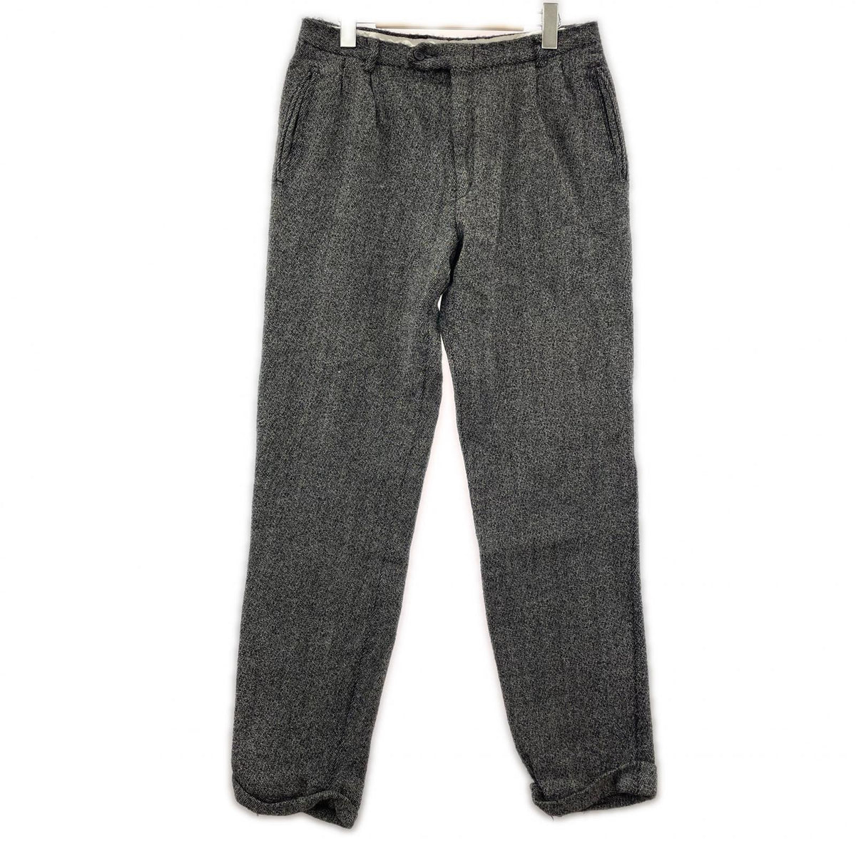 パンツ 90s イタリア製 2タックウールスラックス 52 GRY