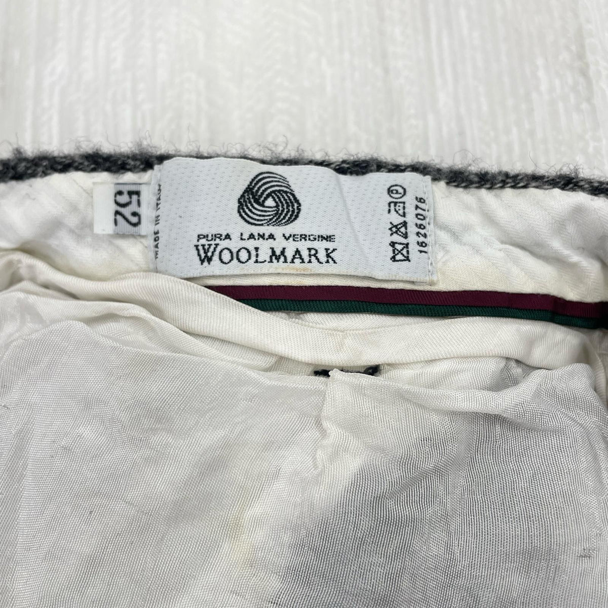 パンツ 90s イタリア製 2タックウールスラックス 52 GRY