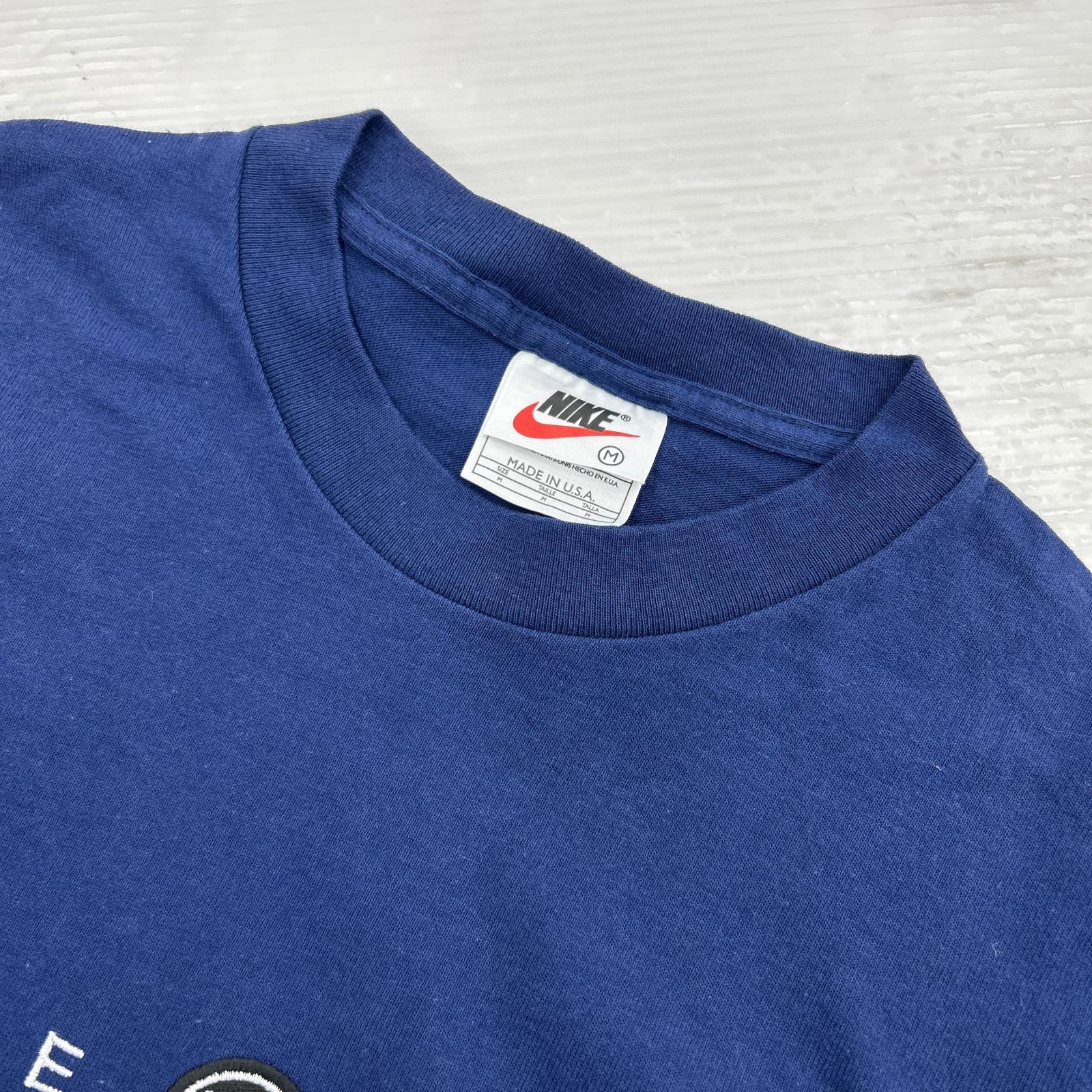 半袖Ｔシャツ 90sUSA製 NIKE TOWN ネイビー（M) M ネイビー