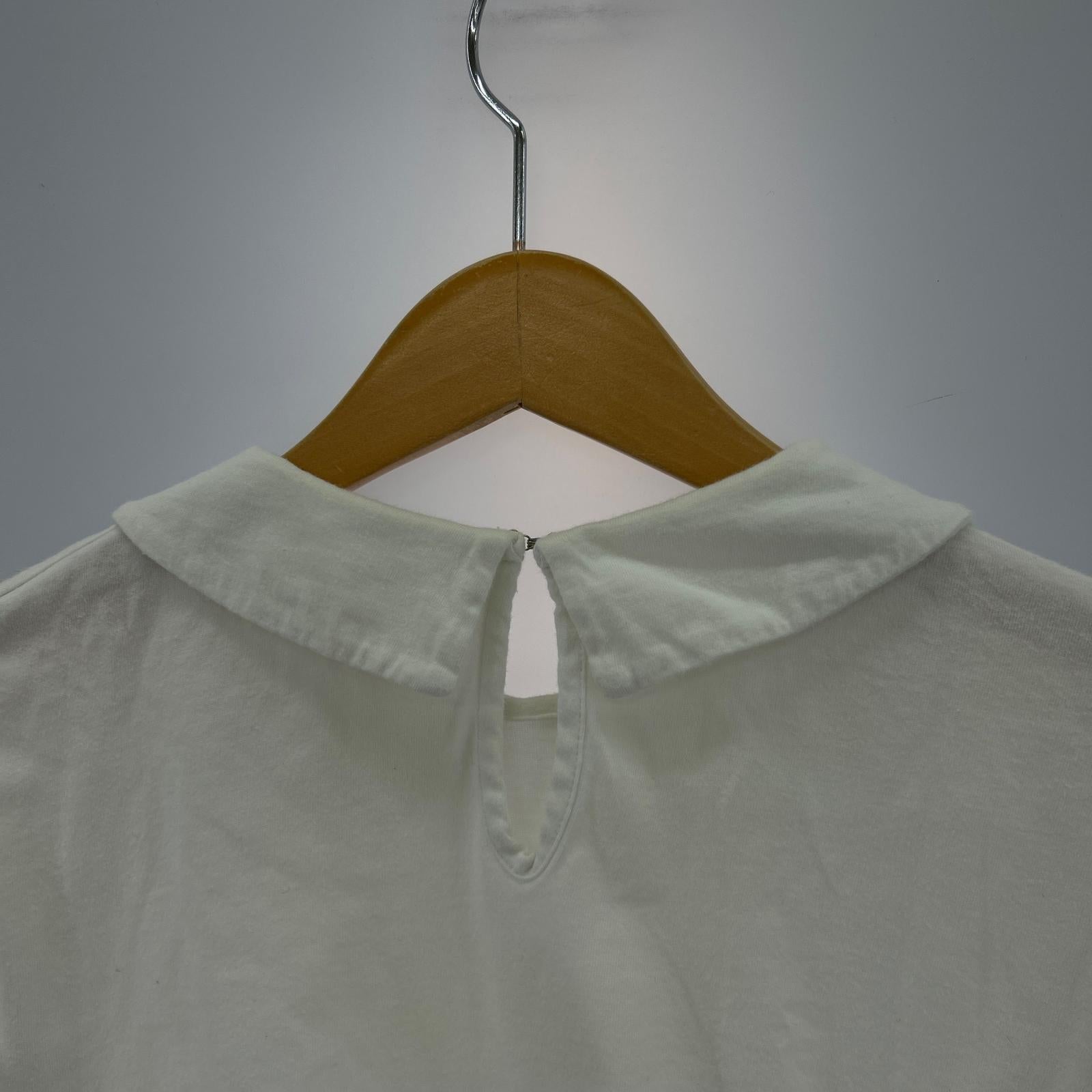 半袖Ｔシャツ ラウンドカラーブラウス WHT M ホワイト