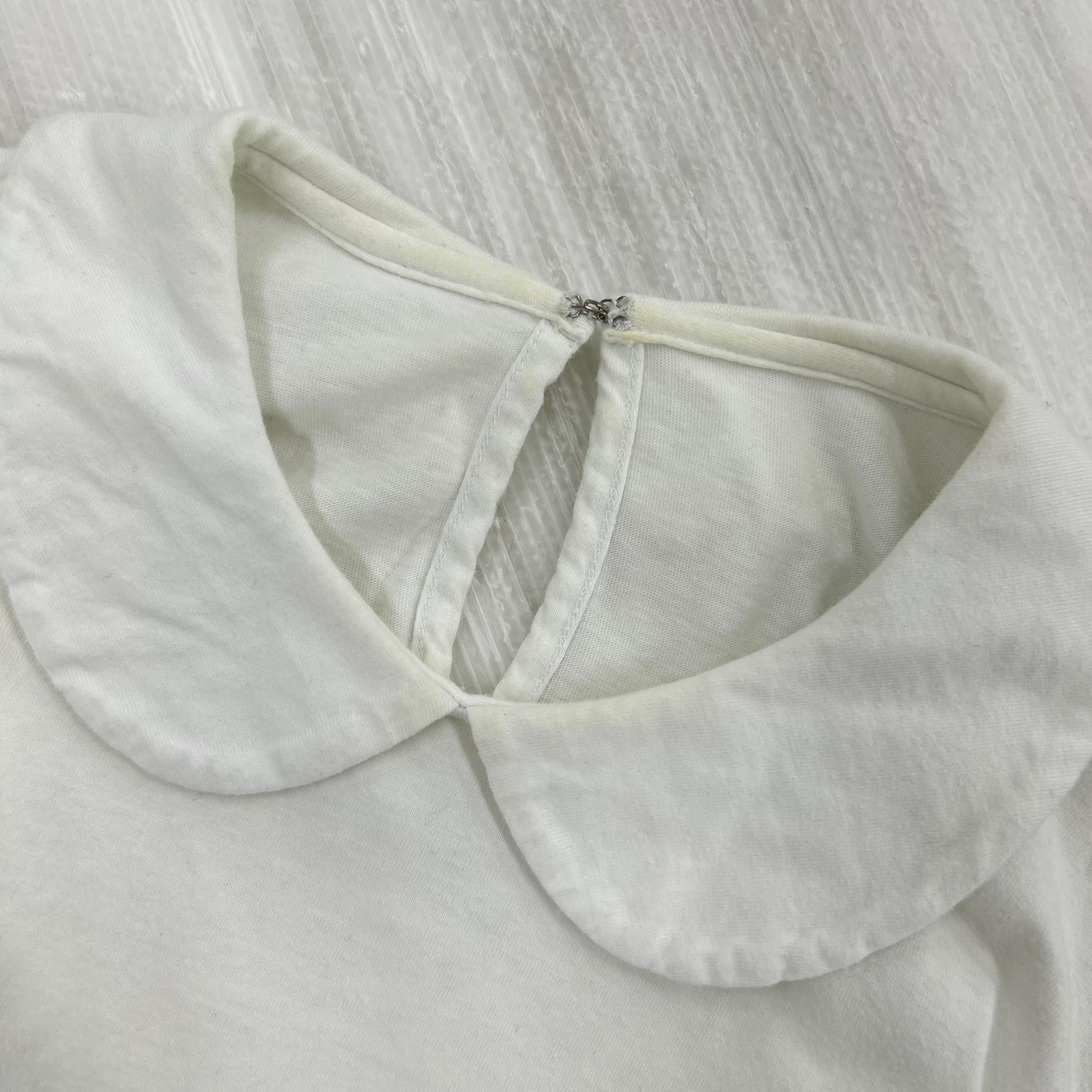 半袖Ｔシャツ ラウンドカラーブラウス WHT M ホワイト