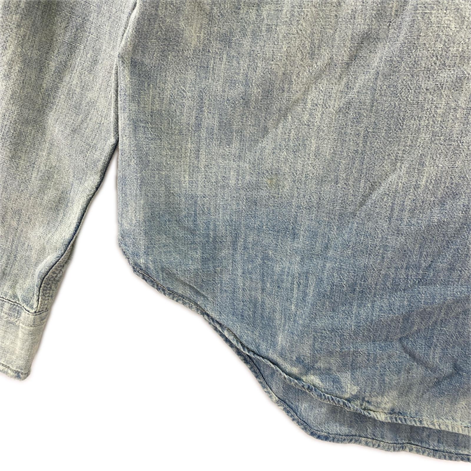 長袖シャツ RRL デニムシャツ (XL) ブルー