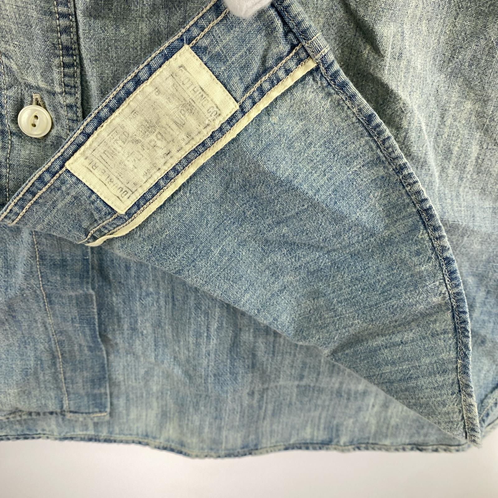 長袖シャツ RRL デニムシャツ (XL) ブルー