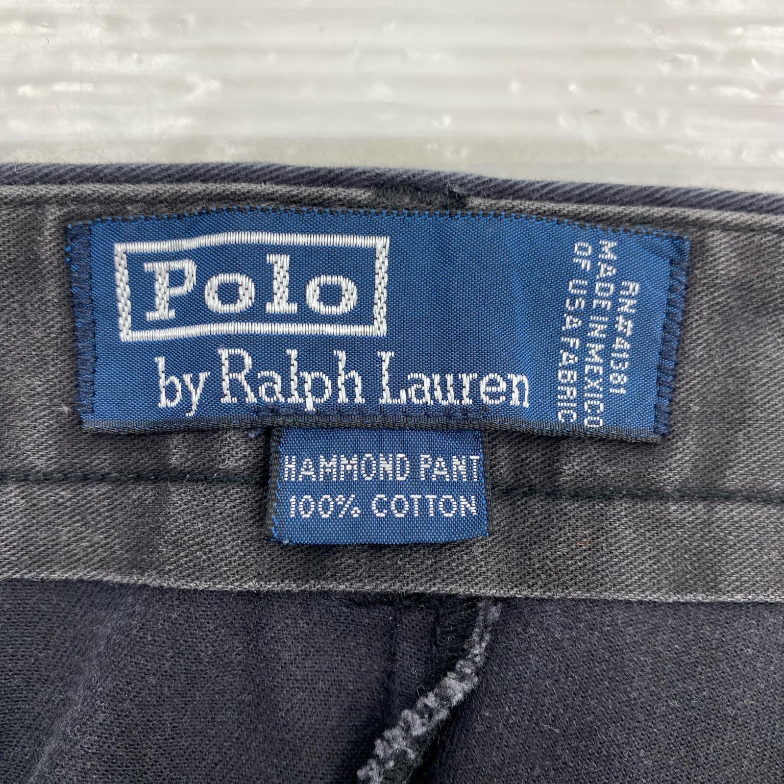 パンツ POLO RALPH RAULEN 2タック HAMMOND PANT 黒 36 ブラック