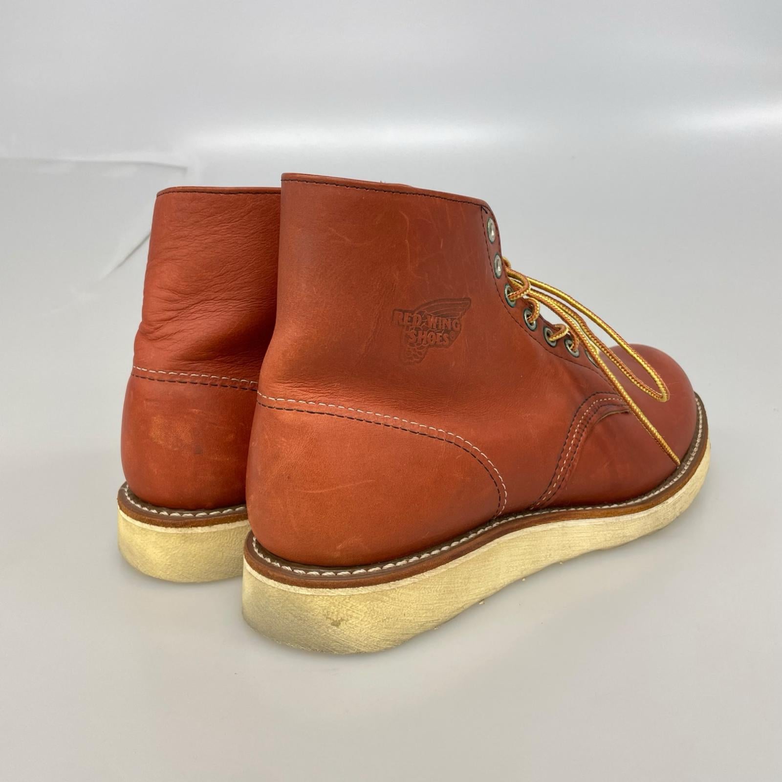 ブーツ RED WING 8166 プレーントゥ (UK8) ブラウン