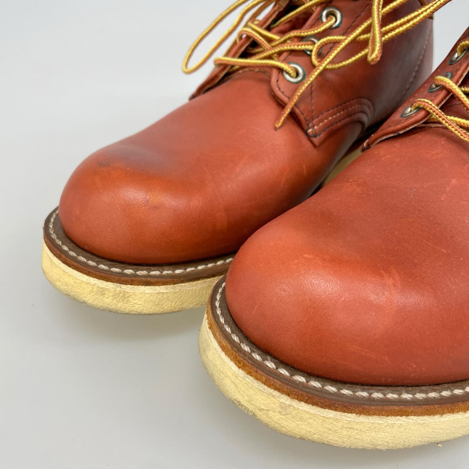 ブーツ RED WING 8166 プレーントゥ (UK8) ブラウン