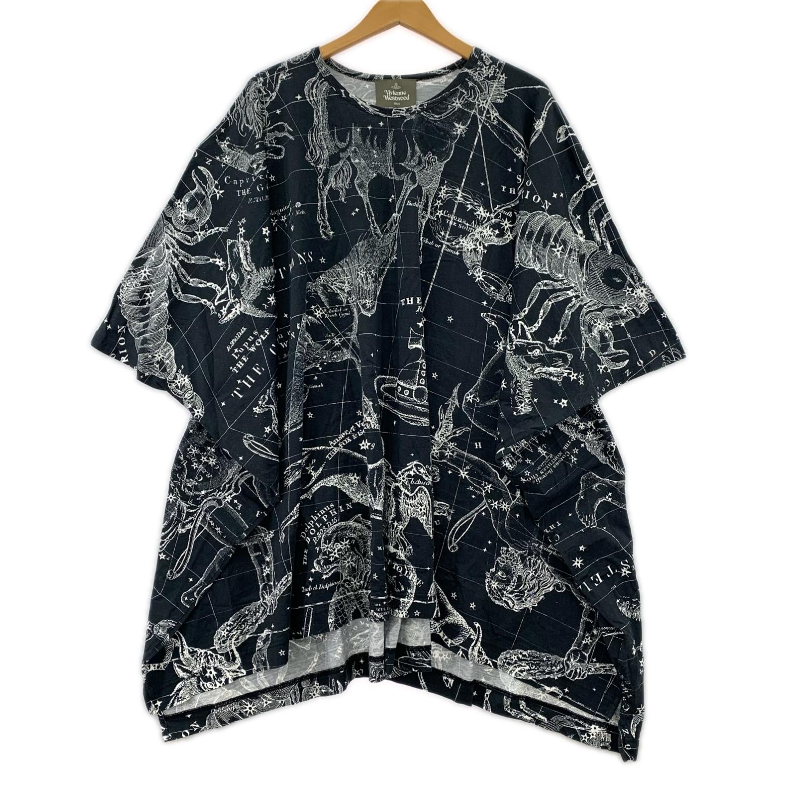 半袖Ｔシャツ ゾディアック総柄 フリー ブラック