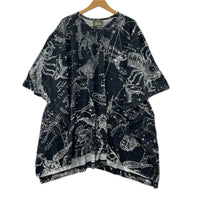 半袖Ｔシャツ ゾディアック総柄 フリー ブラック