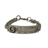 ブレスレット 40 SILVER刻印 5th USAF IDブレスレット シルバー