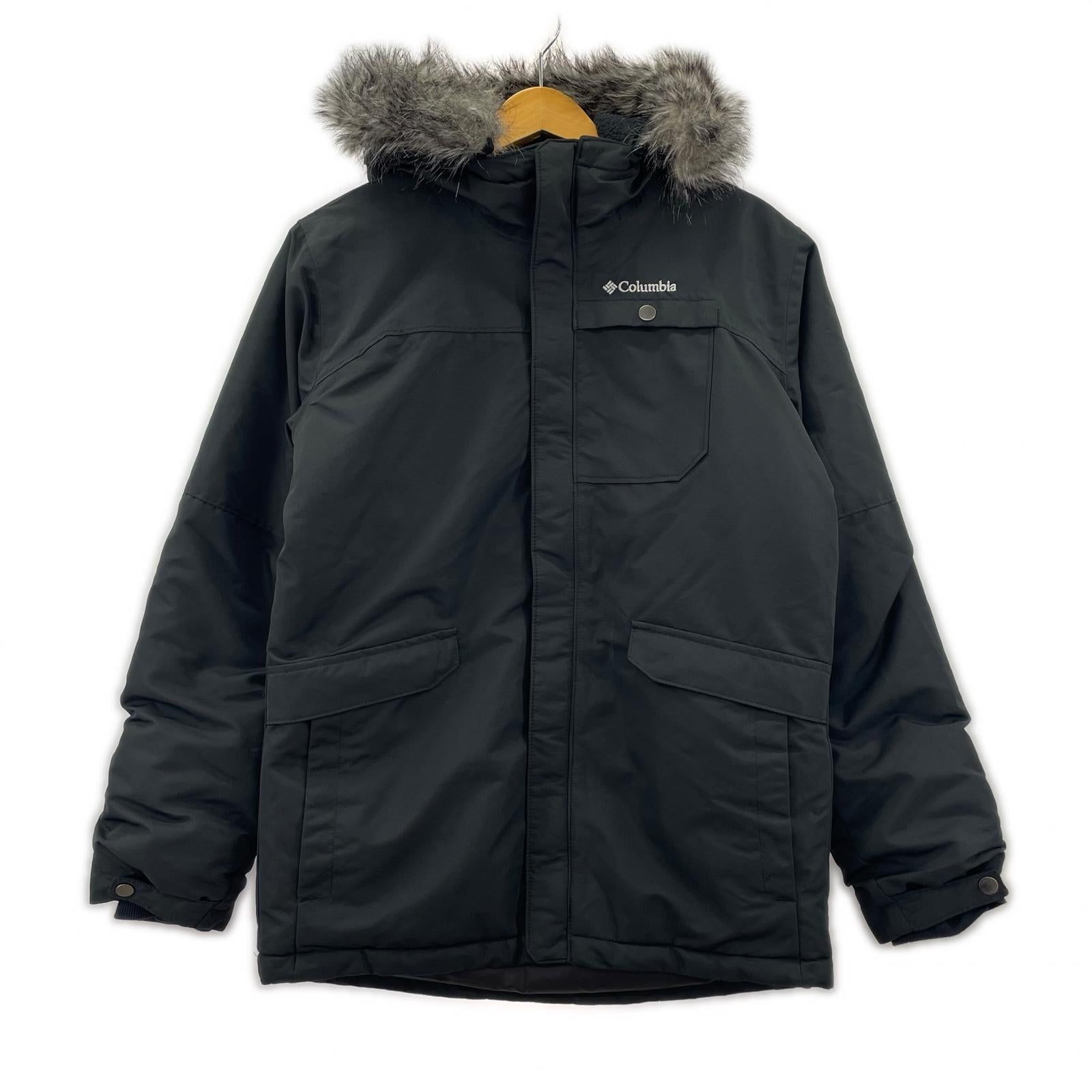 ジャケット XL 黒 ファー付き ブラック