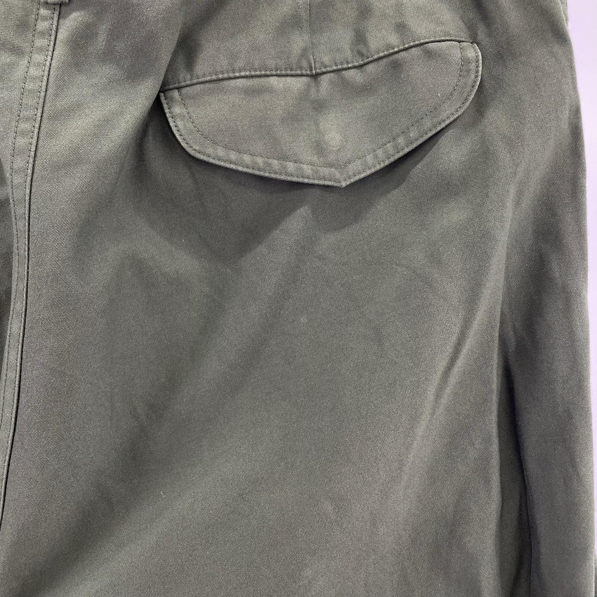 パンツ Cotton Cupro Back Satin Military Pants 1 1 グリーン