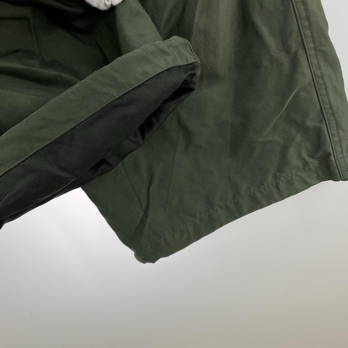 パンツ Cotton Cupro Back Satin Military Pants 1 1 グリーン