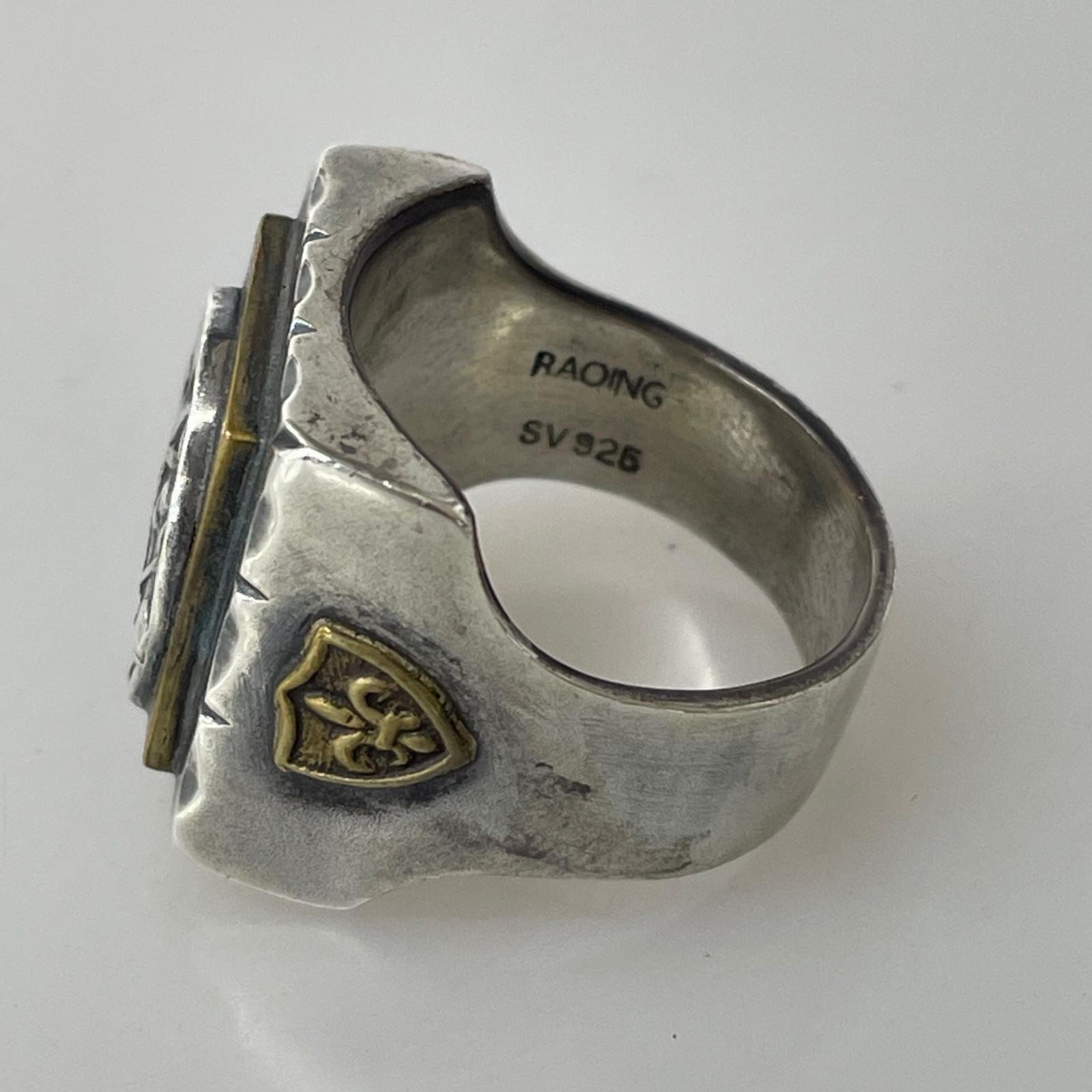 リング・指輪 RAOING 925 メキシカンリング シルバー