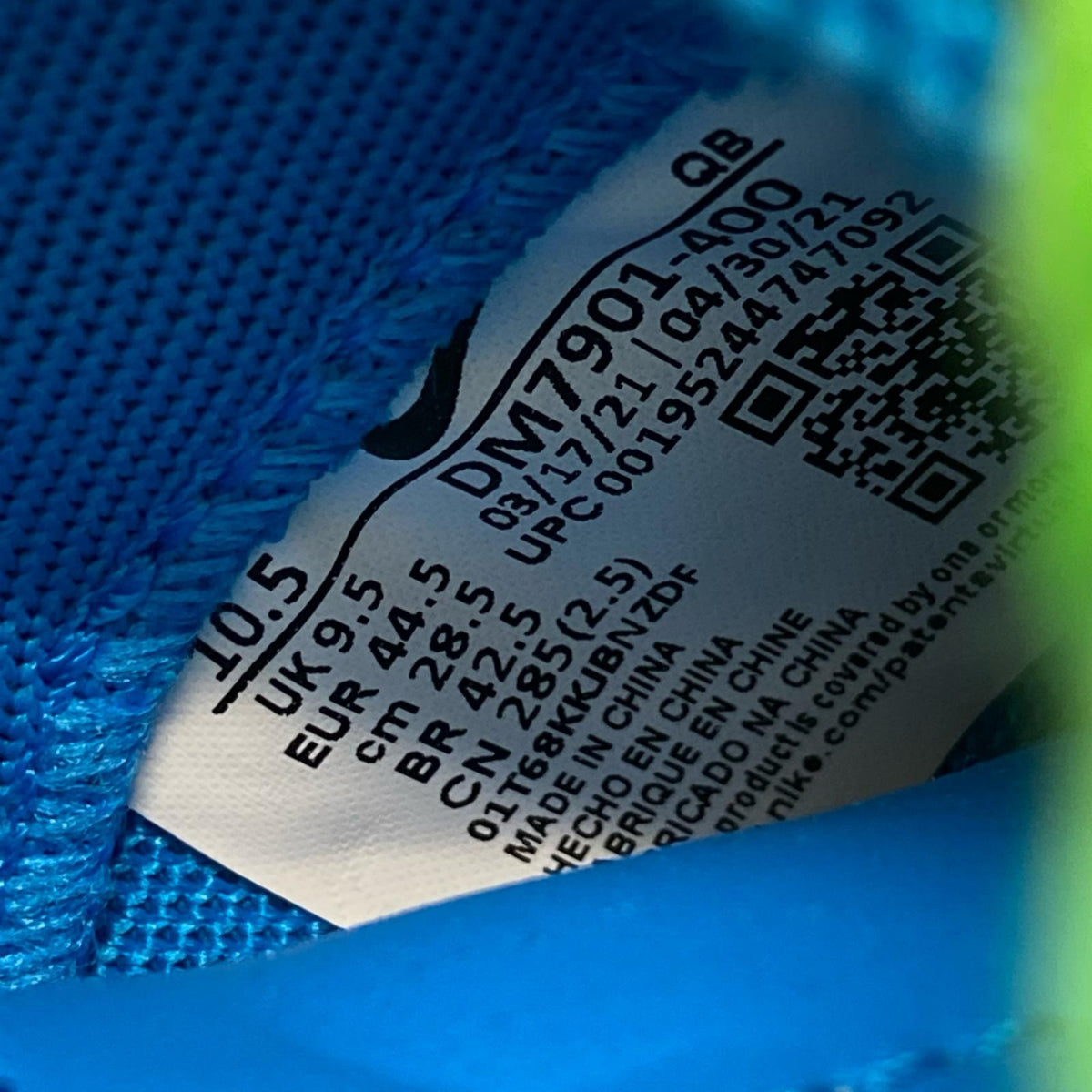スニーカー ×KAWS × sacai Blazer Low "Neptune Blue" 28.5cm (US10 1/2 UK10 EU47) ブルー