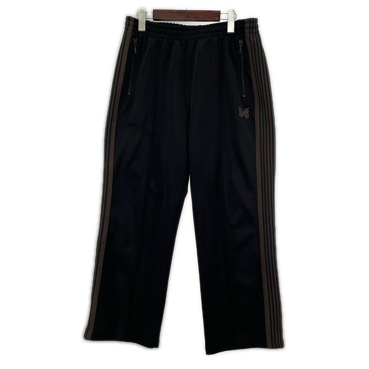パンツ TRACK PANT 黒×茶 M ブラック