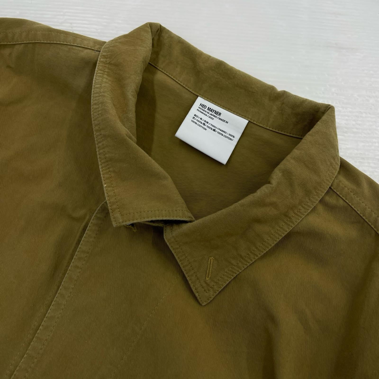 半袖シャツ ASYMMETRIC COLLAR SHIRT S