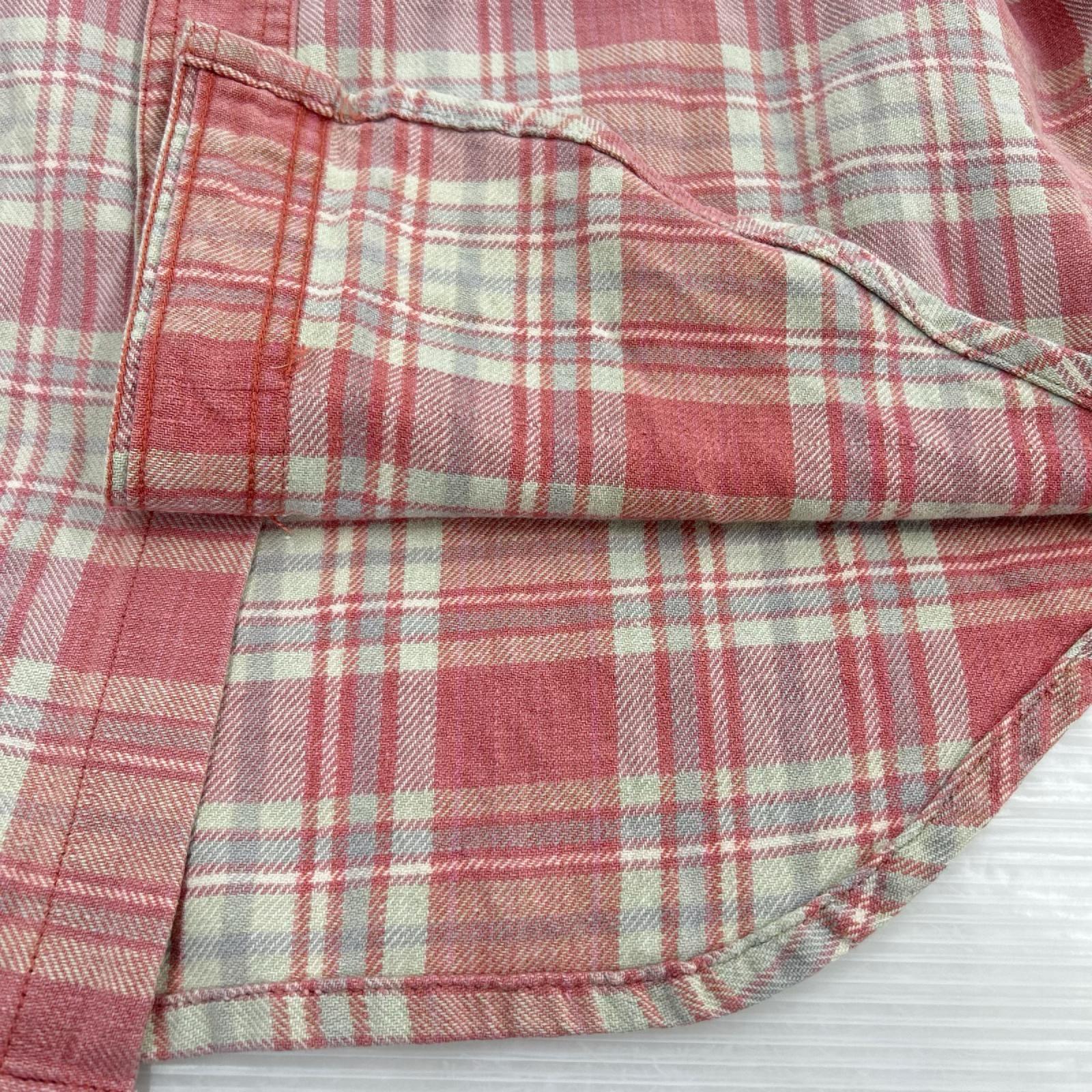 長袖シャツ 90s ﾈﾙｼｬﾂ ﾋﾟﾝｸ M