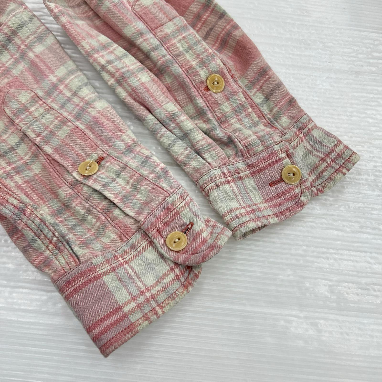 長袖シャツ 90s ﾈﾙｼｬﾂ ﾋﾟﾝｸ M