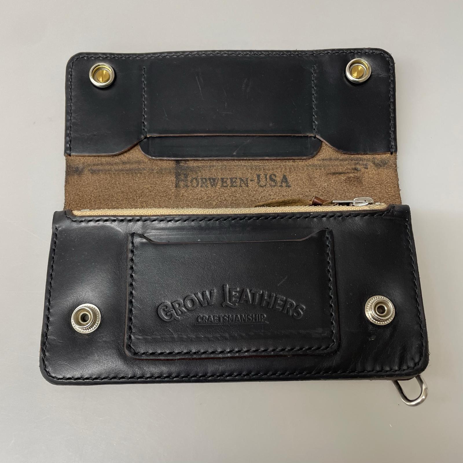長財布 GROW LEATHERS ブラック
