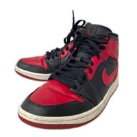 スニーカー AIR JORDAN1 MID 赤 26cm (US8 UK7 1/2 EU42)