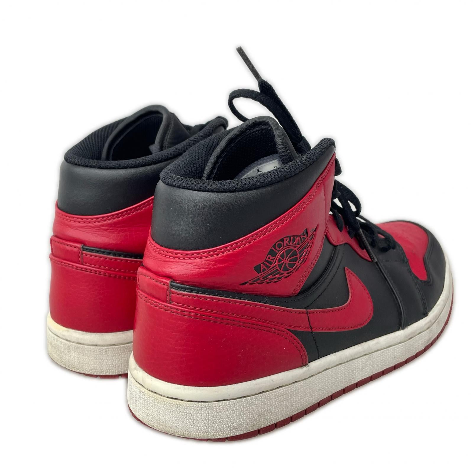 スニーカー AIR JORDAN1 MID 赤 26cm (US8 UK7 1/2 EU42)