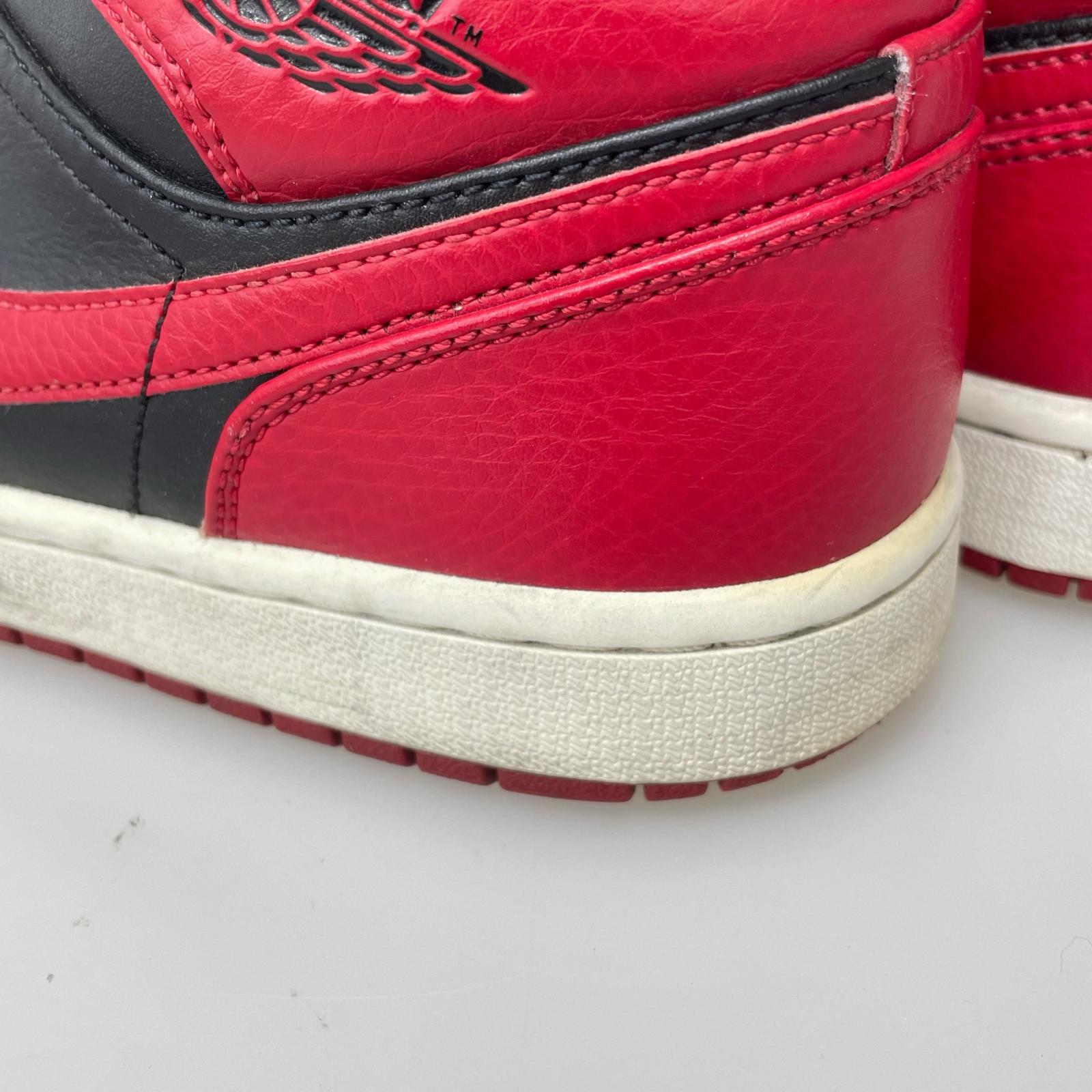 スニーカー AIR JORDAN1 MID 赤 26cm (US8 UK7 1/2 EU42)