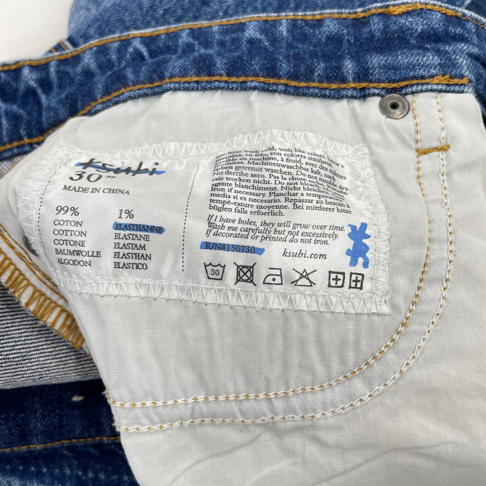 デニムパンツ Jeans Mens ボタンフライ 30 ネイビー