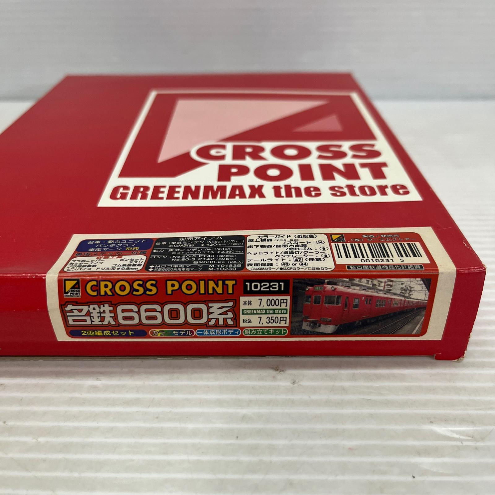 CROSS POINT 名鉄6600系 2両編成 組立キット カラーモデル CROSS POINT 名鉄6600系　2両編成組立キット 鉄道模型車両