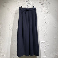 ロングスカート PANAMA STRIPE PLEATED SKIRT 0