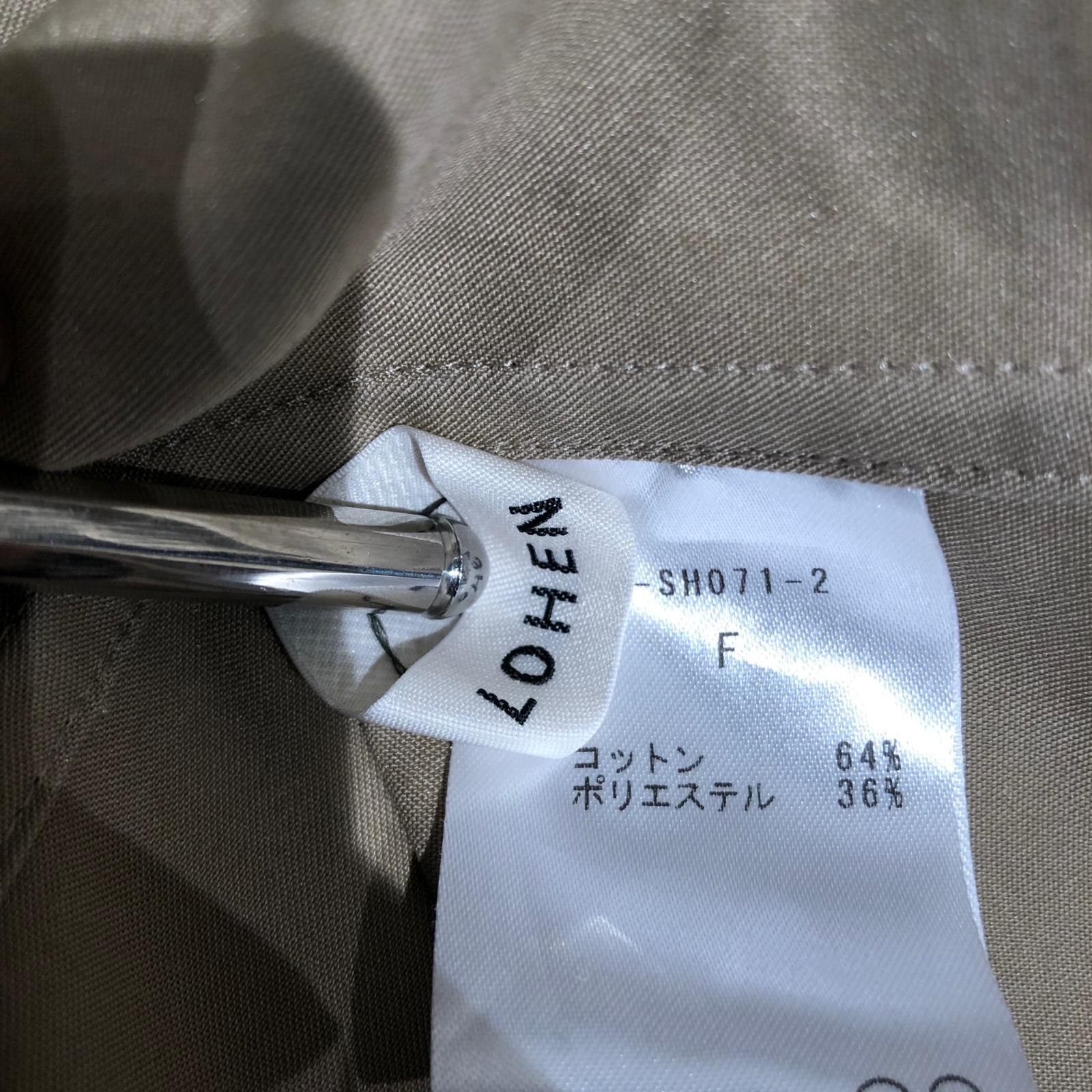 長袖シャツ LOHEN ハイカウント ダブルサテン ボサムシャツ