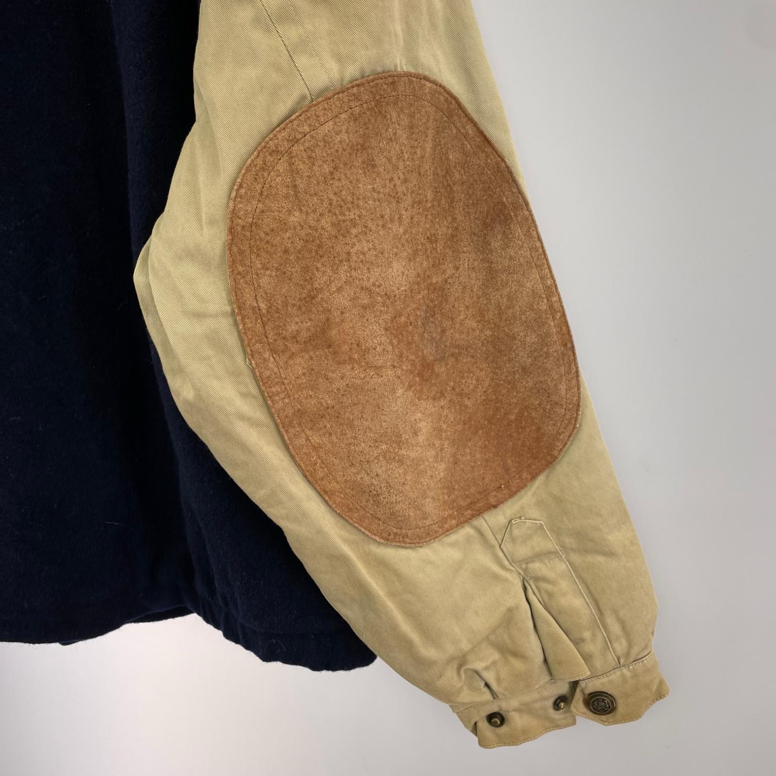 ジャケット mickey inc ウール切替スタジャン ネイビー (S) S ネイビー