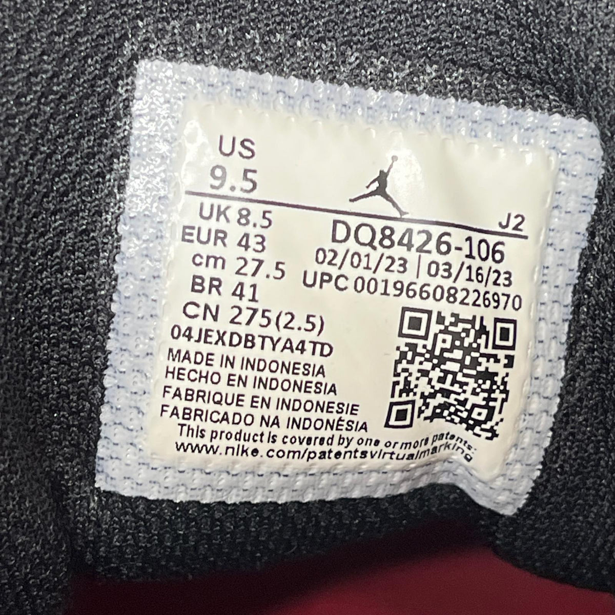 スニーカー AIR JORDAN 1 MID 27.5cm (US9 1/2 UK9 EU45)