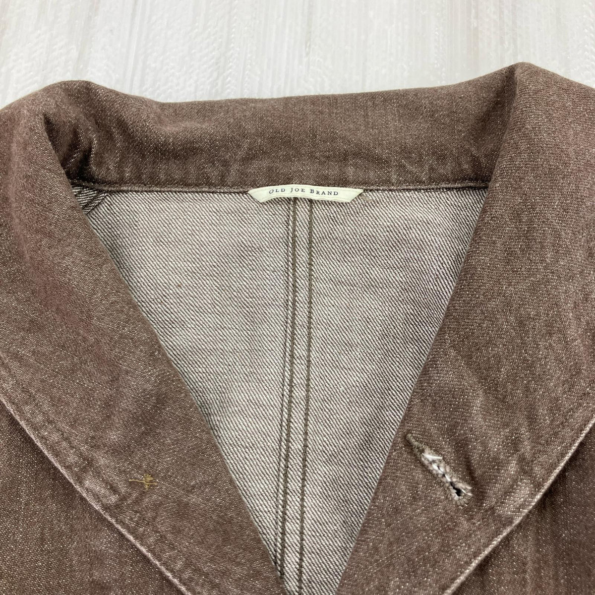 デニムジャケット SAILOR COLLAR CHORE JACKET 40 ブラウン