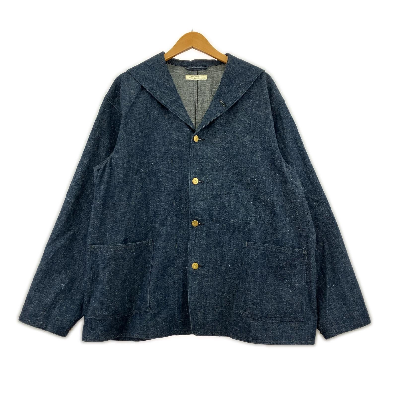 デニムジャケット BUTTON FRONT SAILOR JACKET 40 ネイビー