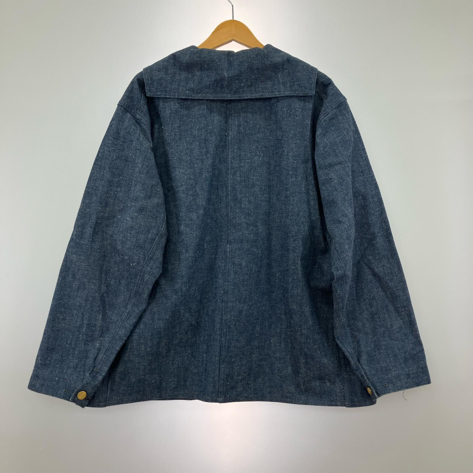 デニムジャケット BUTTON FRONT SAILOR JACKET 40 ネイビー