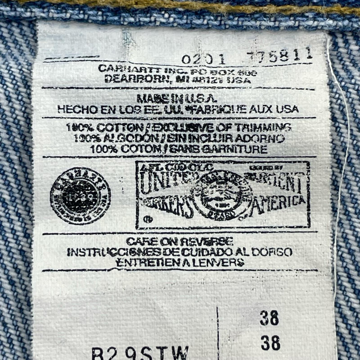 ショートパンツ carhartt ブルー