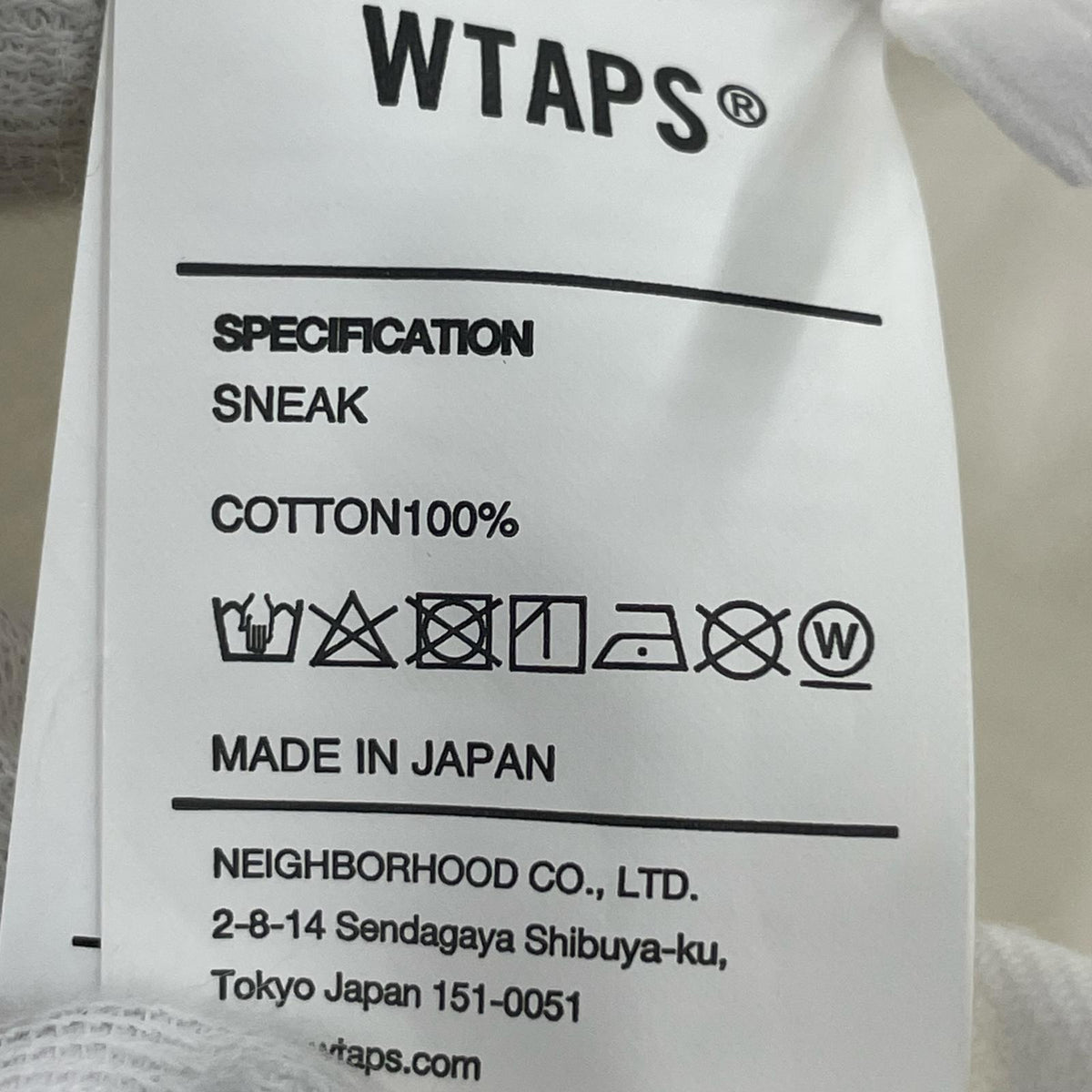 半袖Ｔシャツ 23SS LONG LIVE WTAPS バックプリント TEE 白 ホワイト