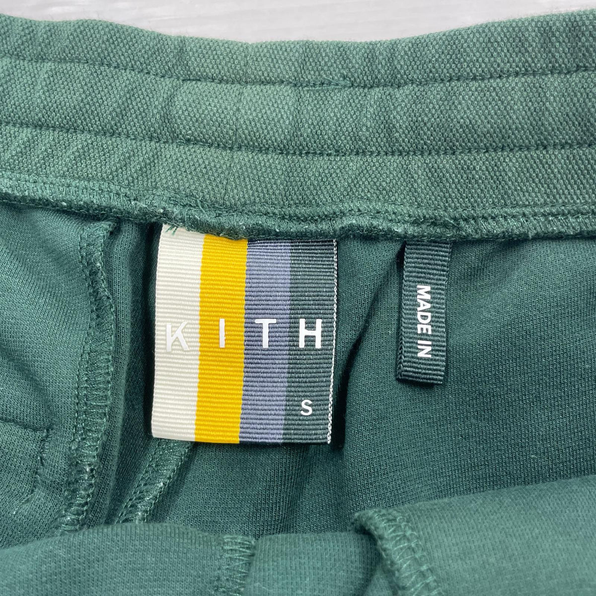 ショートパンツ 刺繍 緑 S グリーン