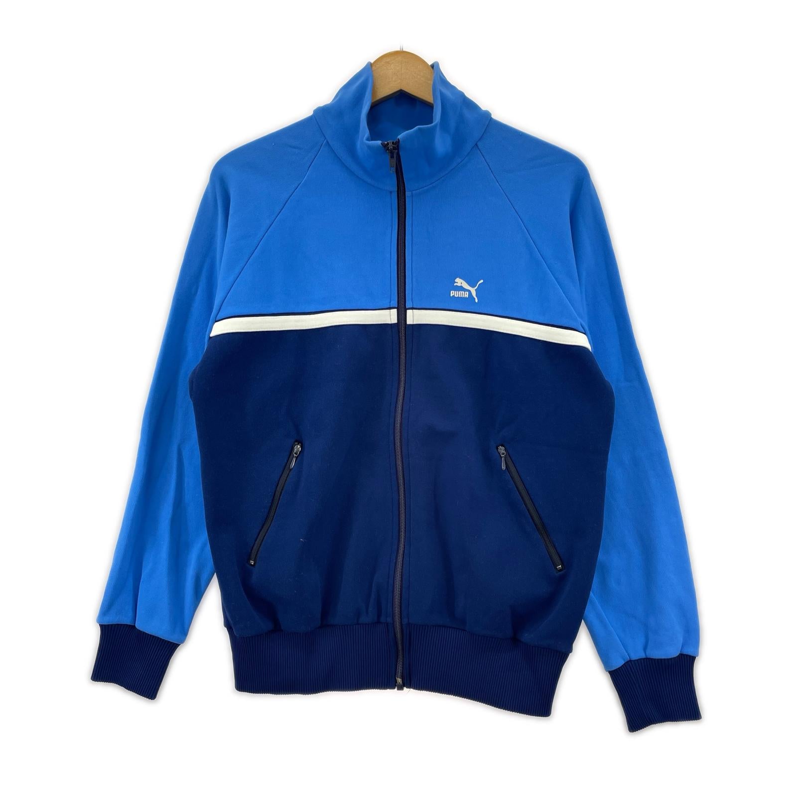 ジャケット PUMA 80s頃 ユーロ トラックジャケット ブルー ブルー