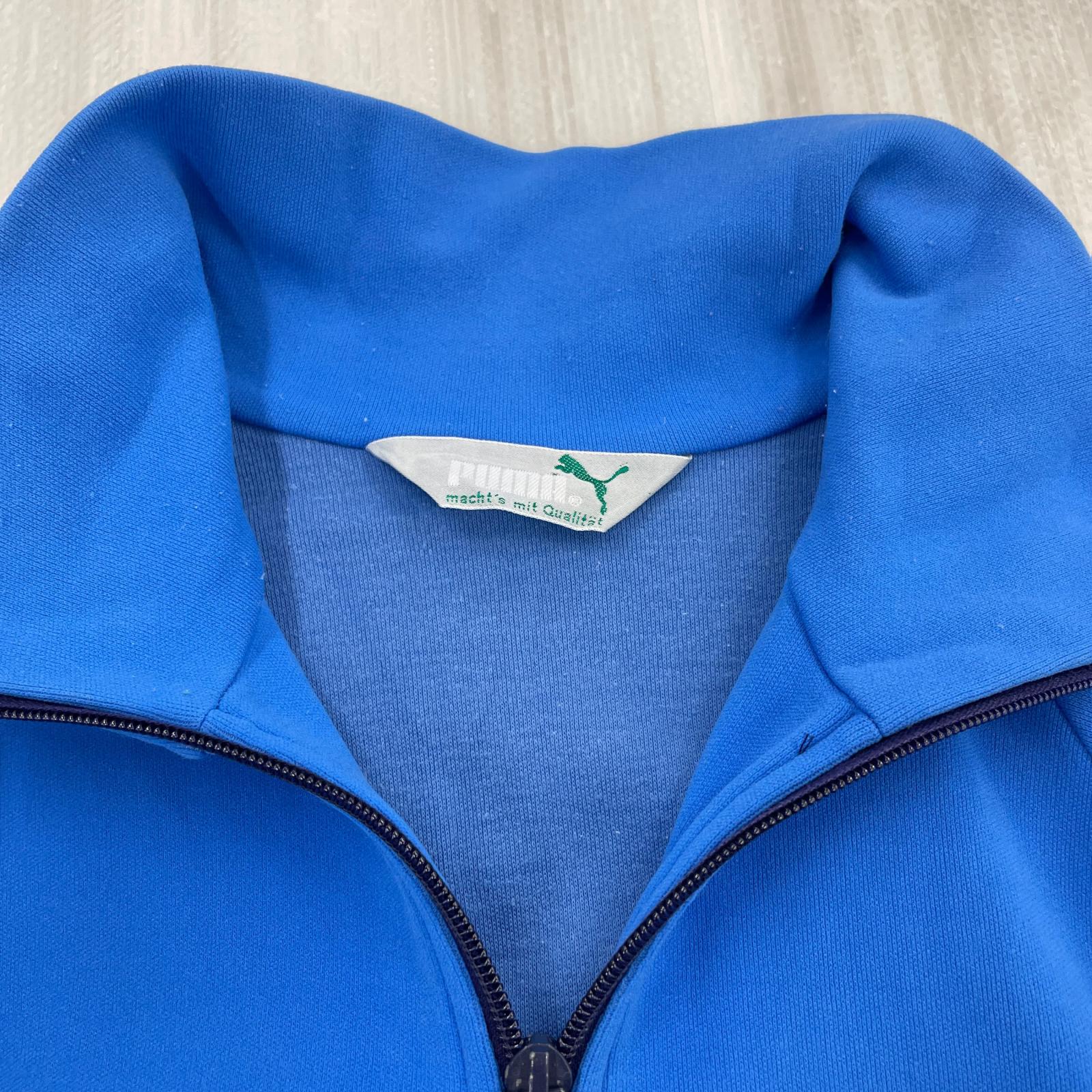 ジャケット PUMA 80s頃 ユーロ トラックジャケット ブルー ブルー