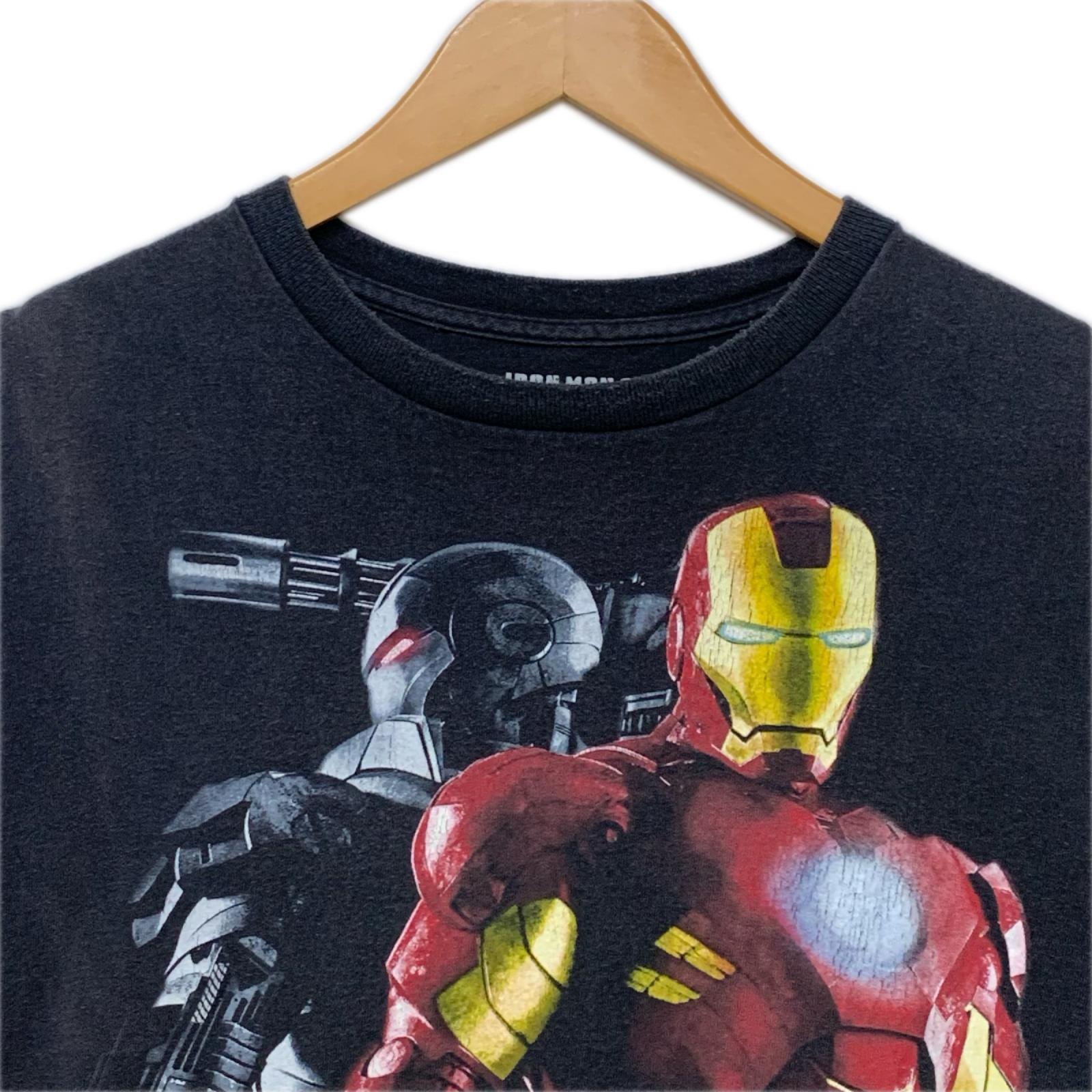 半袖Ｔシャツ MARVEL IRON MAN2 アイアンマン×ウォーマシン 相棒プリントTee M ブラック M ブラック